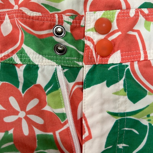 LL Bean Cropped Tropical Print Pants - Picture 3 of 6